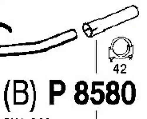 изпускателна тръба FENNO P8580