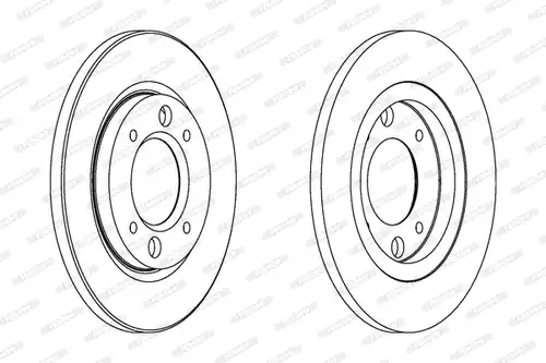 спирачен диск FERODO DDF030
