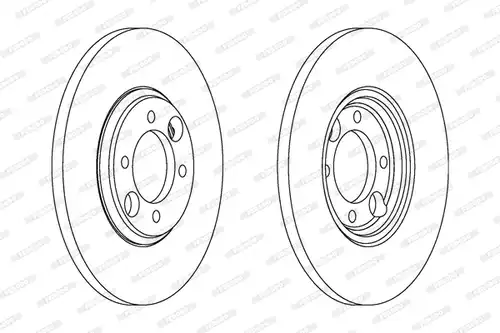 спирачен диск FERODO DDF034