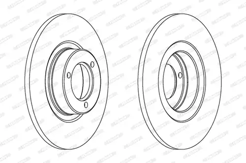 спирачен диск FERODO DDF041