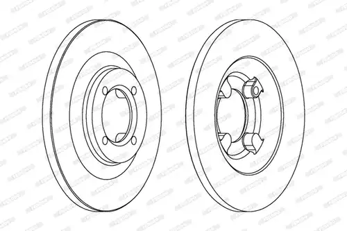 спирачен диск FERODO DDF049