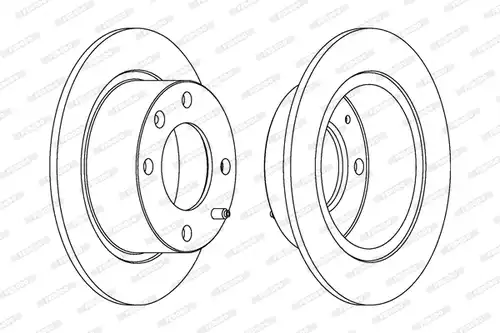 спирачен диск FERODO DDF052