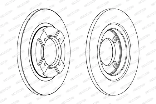 спирачен диск FERODO DDF064