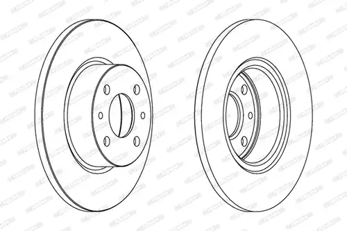 спирачен диск FERODO DDF068
