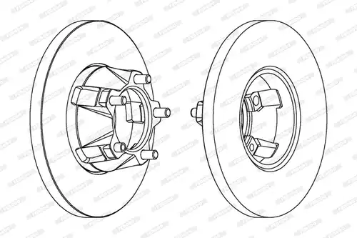 спирачен диск FERODO DDF076