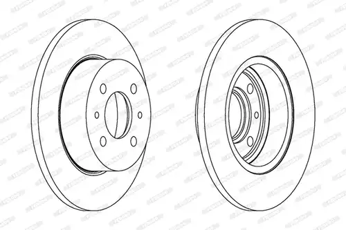 спирачен диск FERODO DDF081