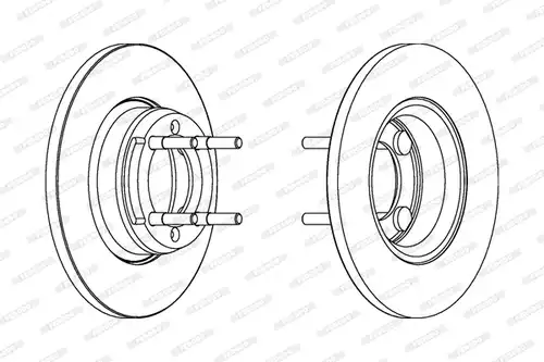 спирачен диск FERODO DDF088