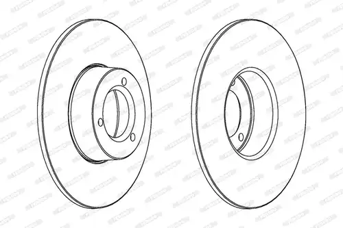 спирачен диск FERODO DDF100