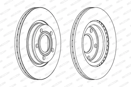 спирачен диск FERODO DDF1003