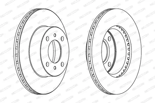 спирачен диск FERODO DDF1005