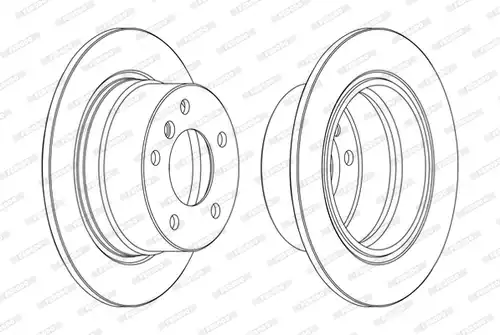 спирачен диск FERODO DDF1028C