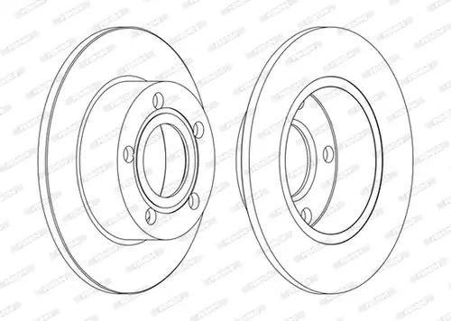 спирачен диск FERODO DDF1033C