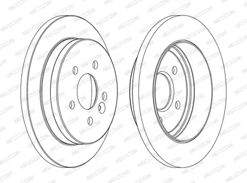 спирачен диск FERODO DDF1037C