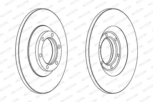 спирачен диск FERODO DDF1038