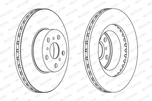 спирачен диск FERODO DDF1055