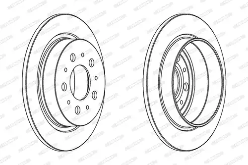 спирачен диск FERODO DDF1060