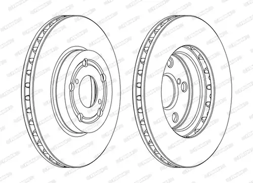 спирачен диск FERODO DDF1064C