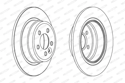 спирачен диск FERODO DDF1081