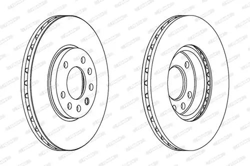 спирачен диск FERODO DDF1082