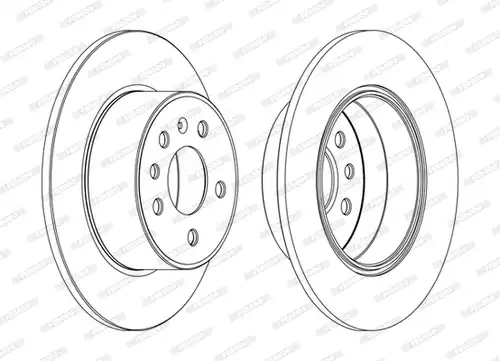 спирачен диск FERODO DDF1083C