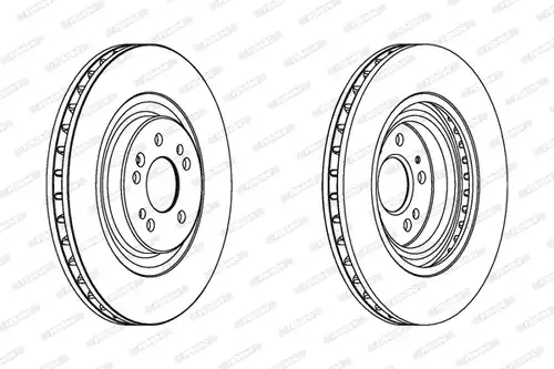 спирачен диск FERODO DDF1085