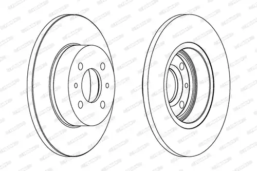 спирачен диск FERODO DDF109