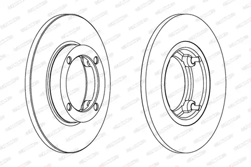 спирачен диск FERODO DDF1098