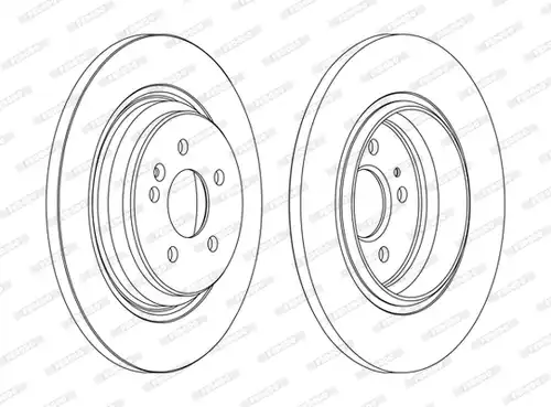 спирачен диск FERODO DDF1099C