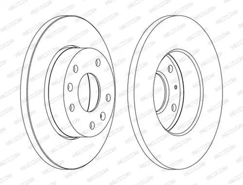 спирачен диск FERODO DDF1100C