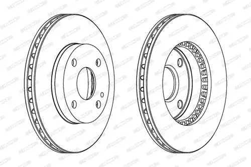 спирачен диск FERODO DDF1104