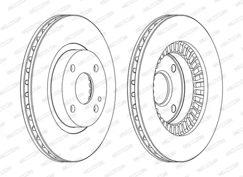 спирачен диск FERODO DDF1105C