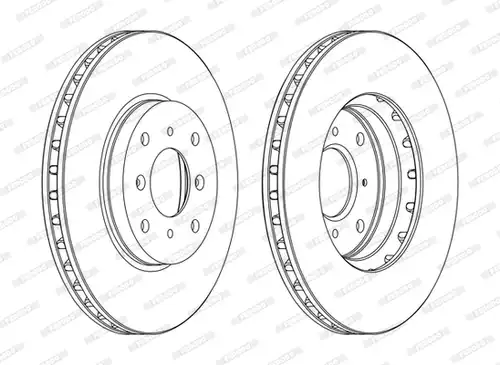 спирачен диск FERODO DDF1119C