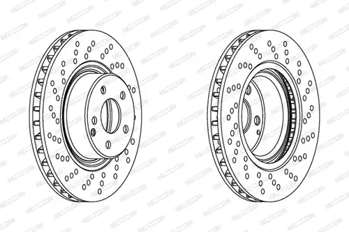 спирачен диск FERODO DDF1120
