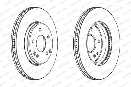 спирачен диск FERODO DDF1134
