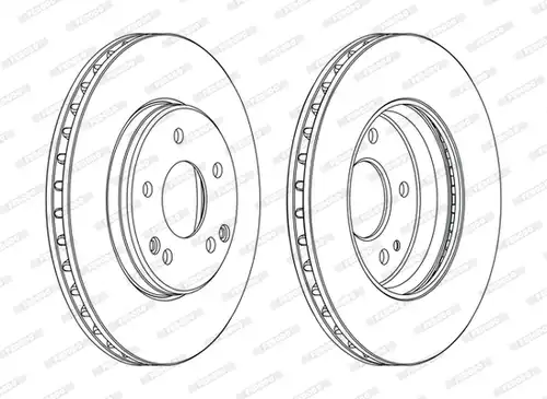 спирачен диск FERODO DDF1134C