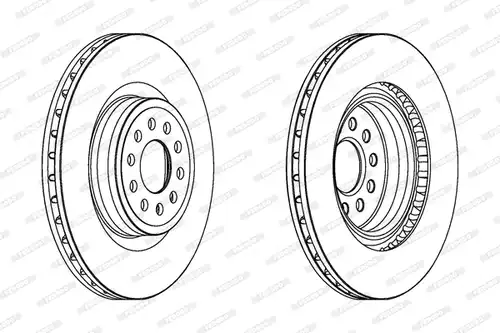 спирачен диск FERODO DDF1137C