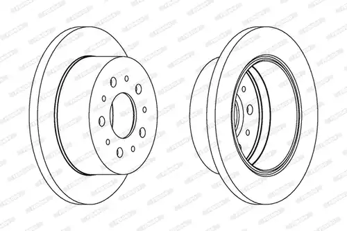 спирачен диск FERODO DDF1144C