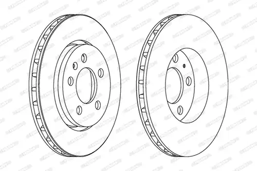 спирачен диск FERODO DDF1154C