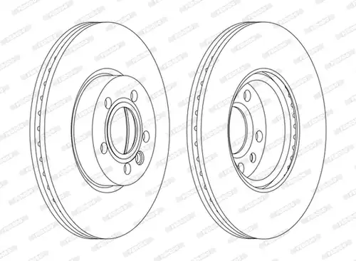 спирачен диск FERODO DDF1160C