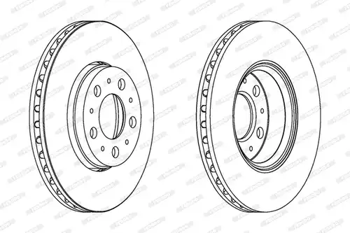 спирачен диск FERODO DDF1163C