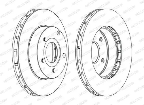 спирачен диск FERODO DDF1169C