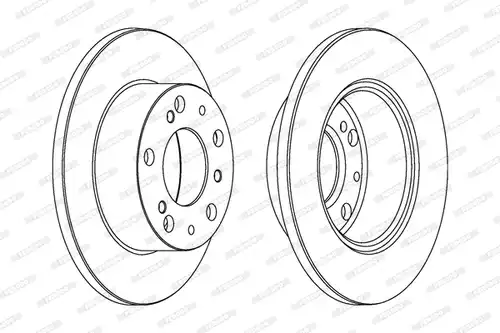 спирачен диск FERODO DDF117