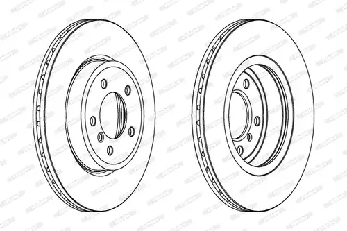 спирачен диск FERODO DDF1174C