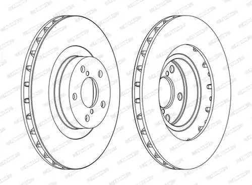 спирачен диск FERODO DDF1175C