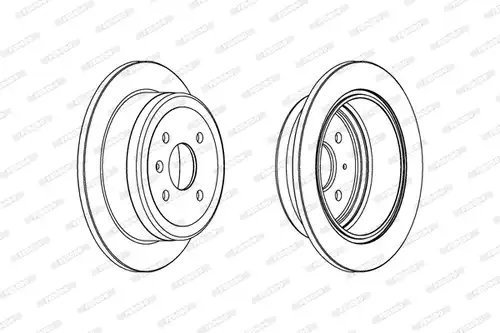 спирачен диск FERODO DDF1187
