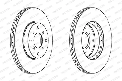 спирачен диск FERODO DDF1189