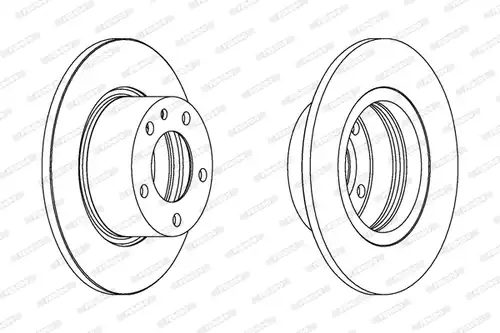 спирачен диск FERODO DDF119