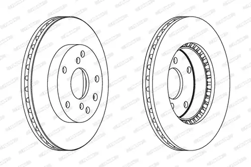 спирачен диск FERODO DDF1192