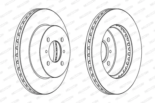 спирачен диск FERODO DDF1193