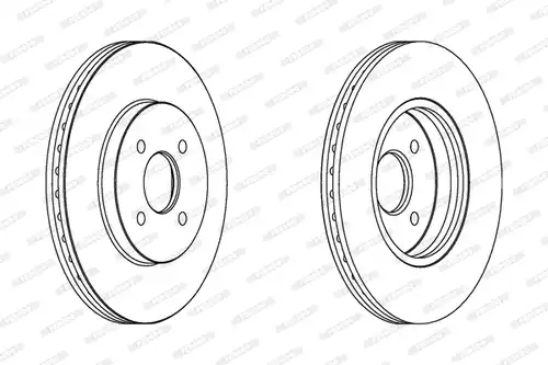 спирачен диск FERODO DDF1195